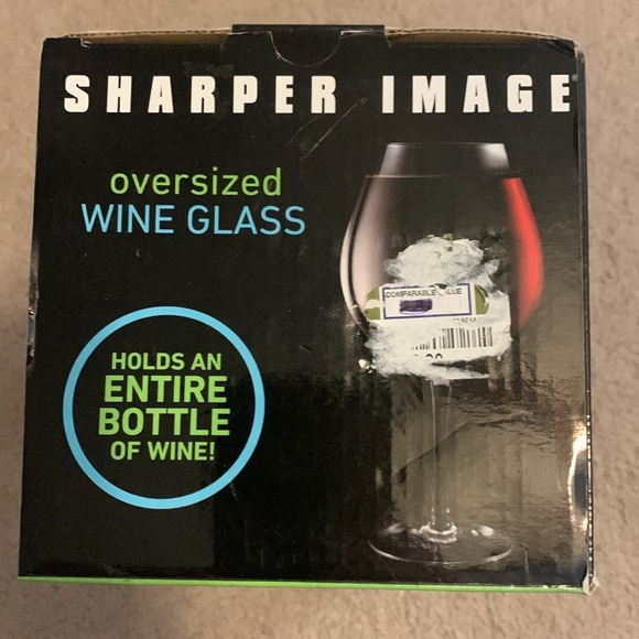 Sharper Image Oversized Wine Glass - Clear - Picture 3 of 3
